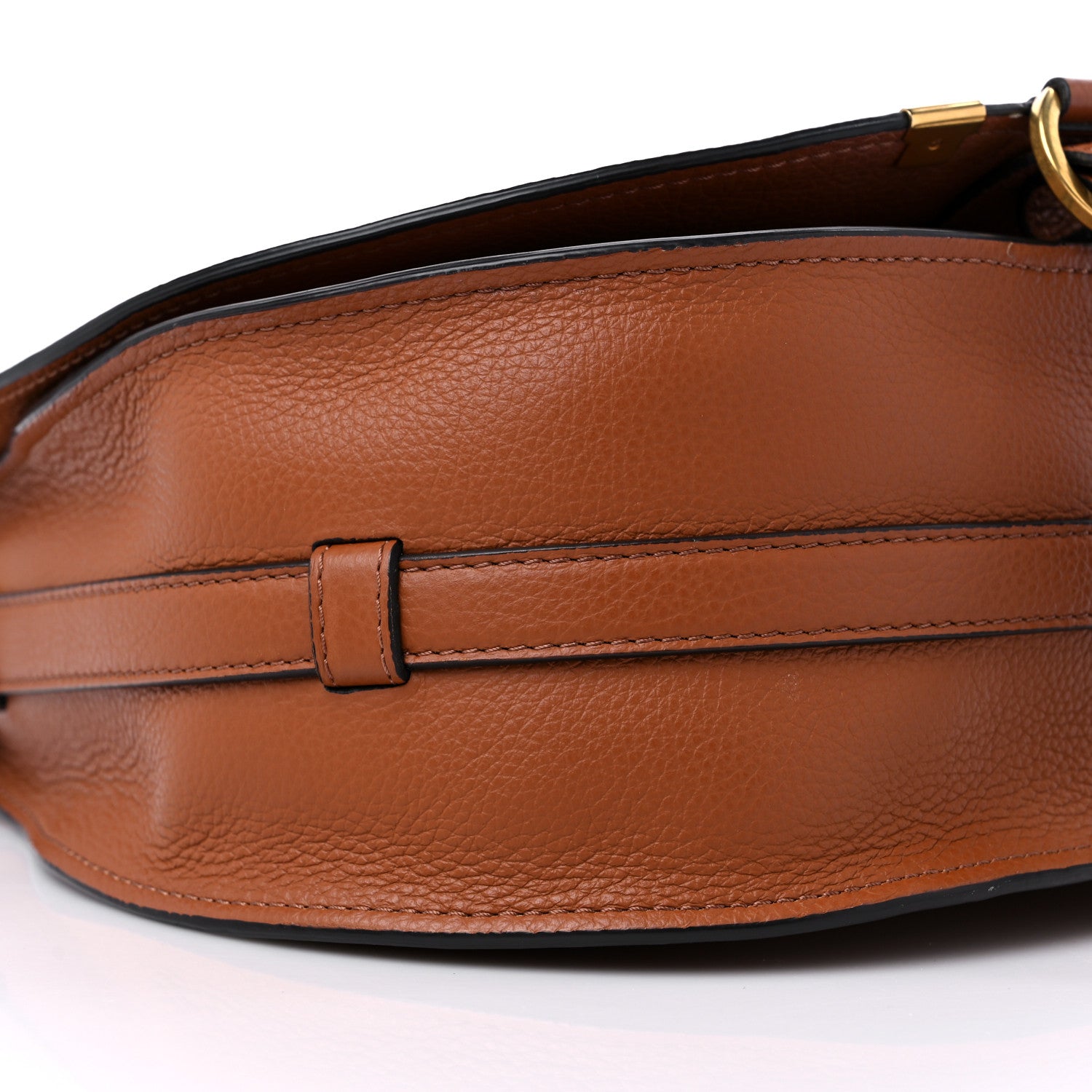 Chloe Calfskin Medium Marcie Round Crossbody Bag Tan 9 of 10