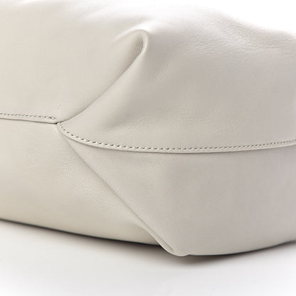 Saint Laurent Lambskin Small Teddy Bucket Bag White 9 of 12