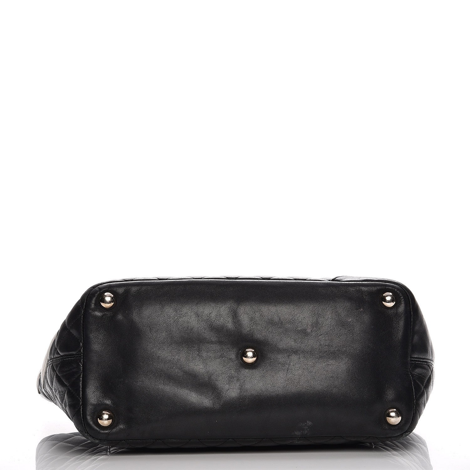 Chanel Calfskin Quilted Large Cambon Tote Black White 20 of 20