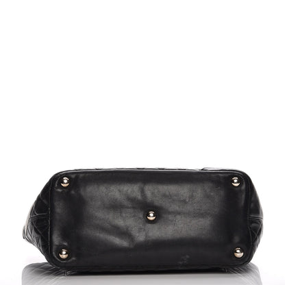 Chanel Calfskin Quilted Large Cambon Tote Black White 20 of 20