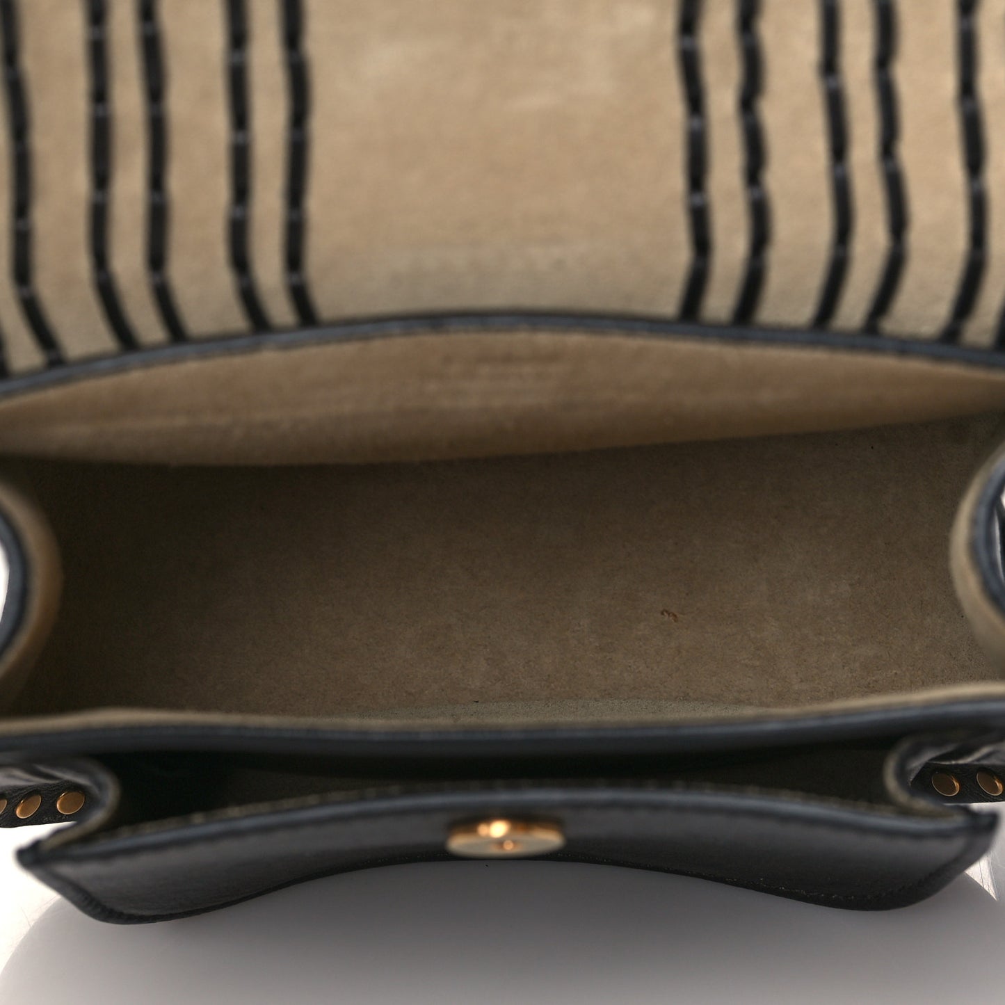 Calfskin Braided Mini Hudson Shoulder Bag Black