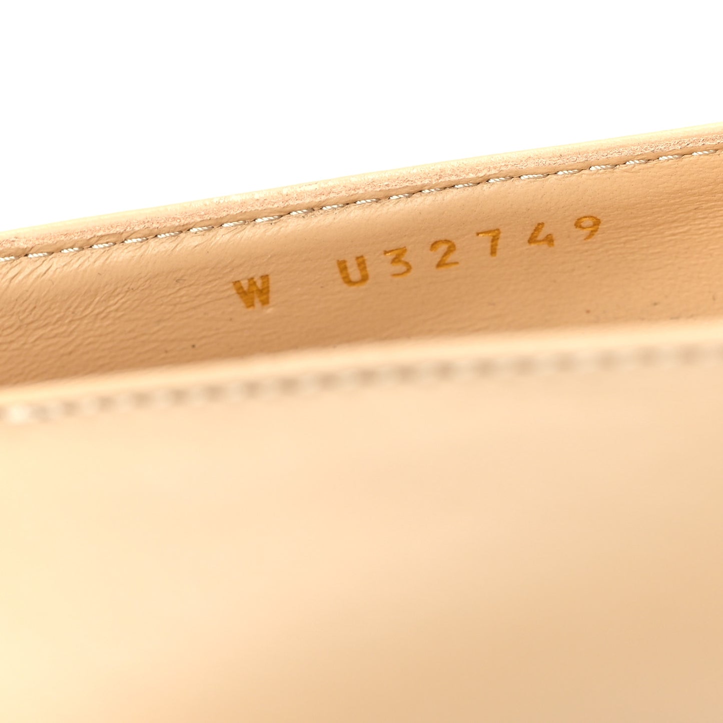 Lambskin Cap Toe CC Uniform Pumps 41 Beige Black