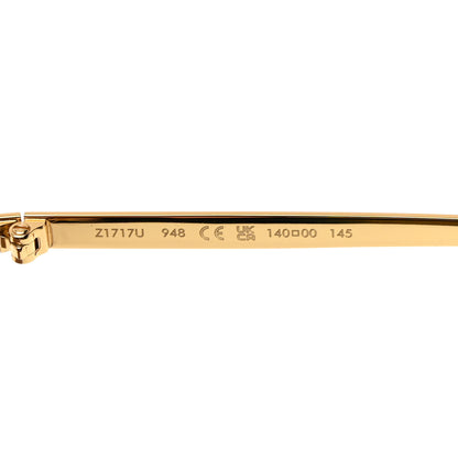 Louis Vuitton Metal LV Golden Mask Sunglasses Z1717U Gold 6 of 8