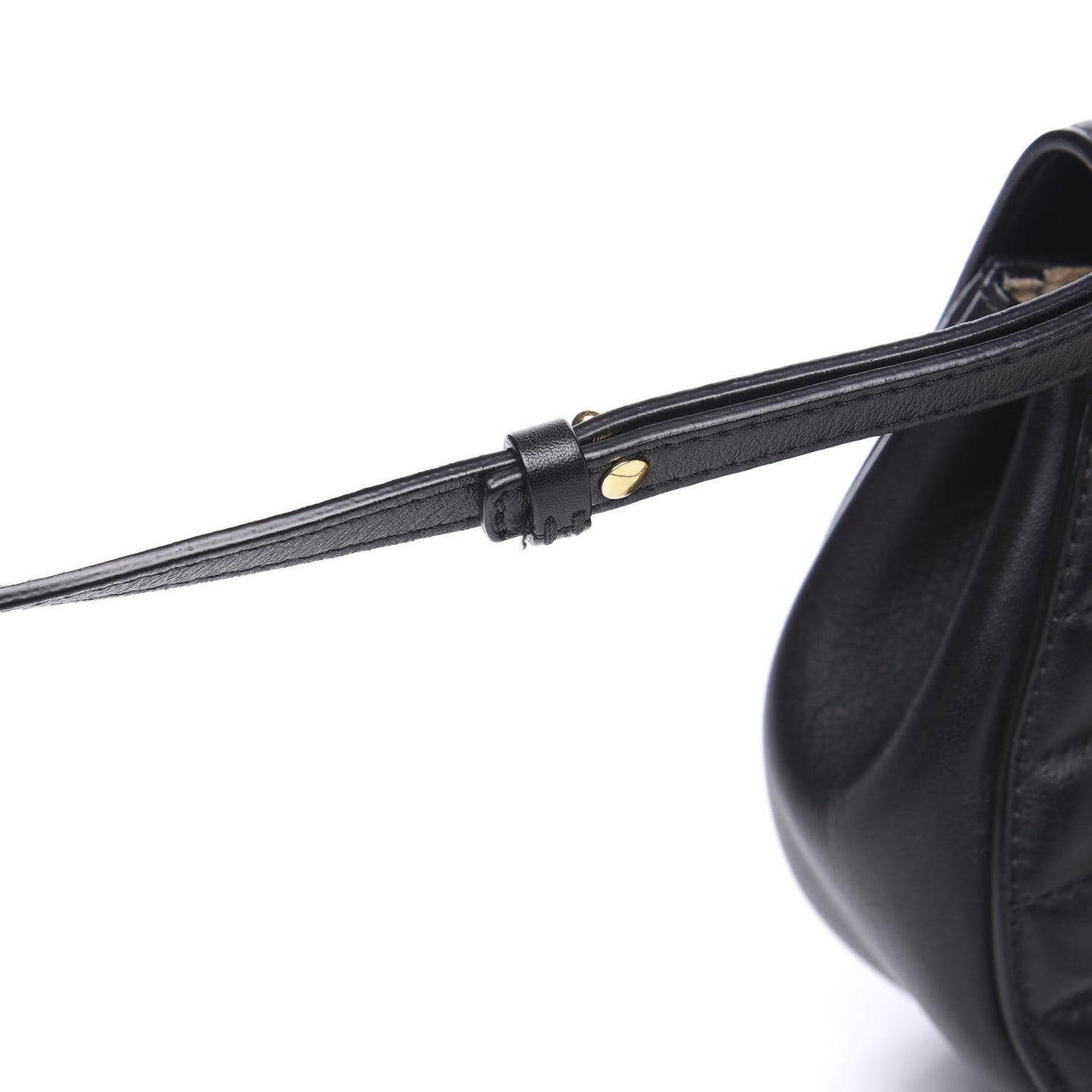 Calfskin Quilted Nano Drew Bijou Shoulder Bag Black