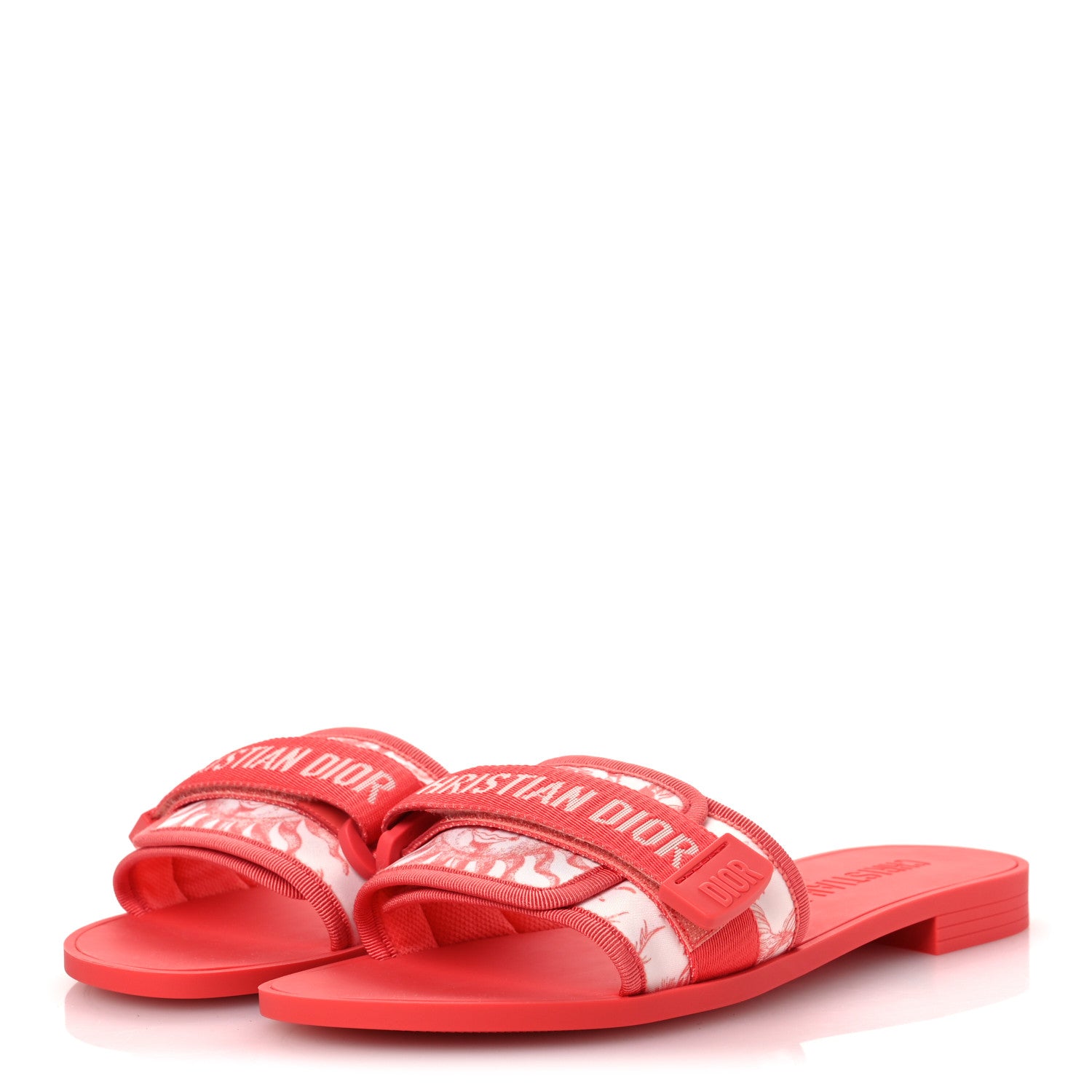 Christian Dior Nylon Dio(r)evolution Slide Sandals 39 Pink 4 of 10