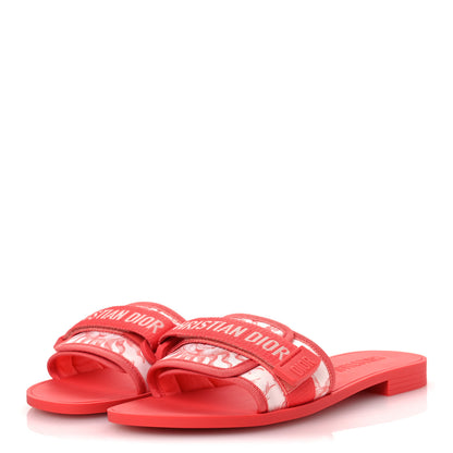 Christian Dior Nylon Dio(r)evolution Slide Sandals 39 Pink 4 of 10