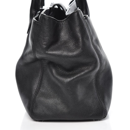 Chanel Calfskin Cerf Executive Shopper Tote Black 16 of 19