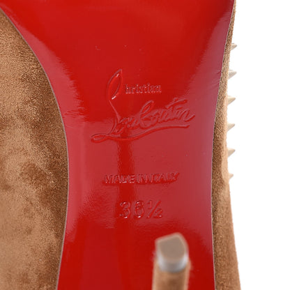 Christian Louboutin Veau Velours Anjalina 100 Pumps 36.5 Macchiato 7 of 8