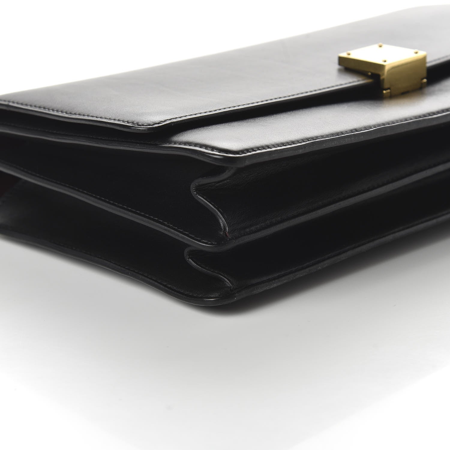 Celine Smooth Calfskin Medium Case Chain Flap Black 6 of 9