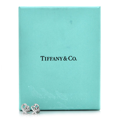 Tiffany Sterling Silver Mini Paloma Picasso Loving Heart Earrings 5 of 5