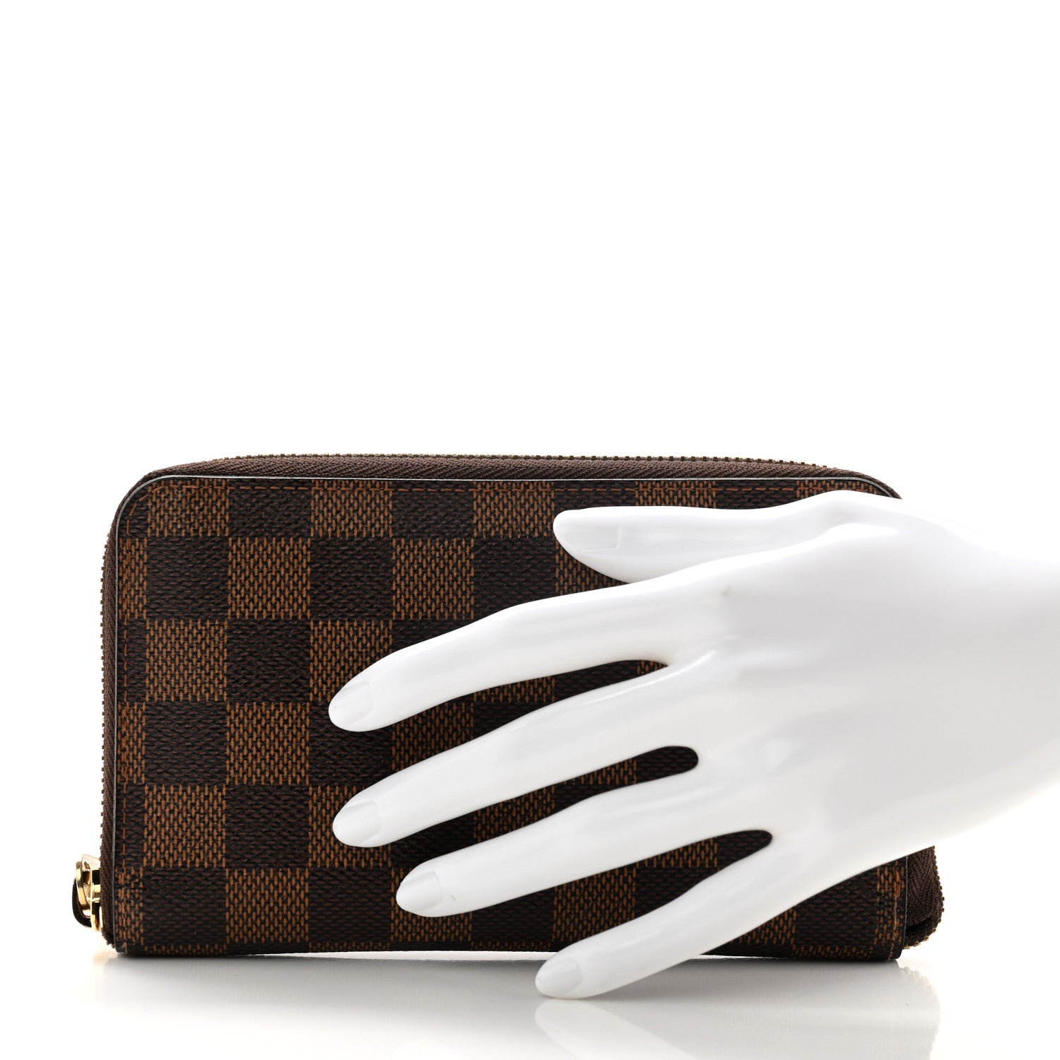 Louis Vuitton Damier Ebene Zippy Compact Wallet 2 of 9