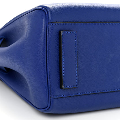 Versace Calfskin Medium La Medusa Top Handle Handbag Lapis 8 of 11
