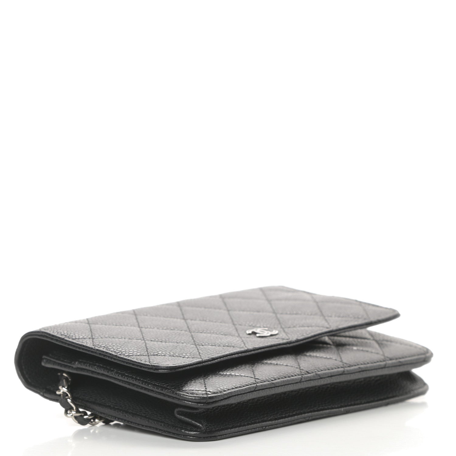 Chanel Caviar Quilted Wallet On Chain WOC Black 4 of 13
