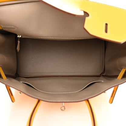 Hermes Epsom Verso Birkin 35 Curry Etoupe 5 of 13