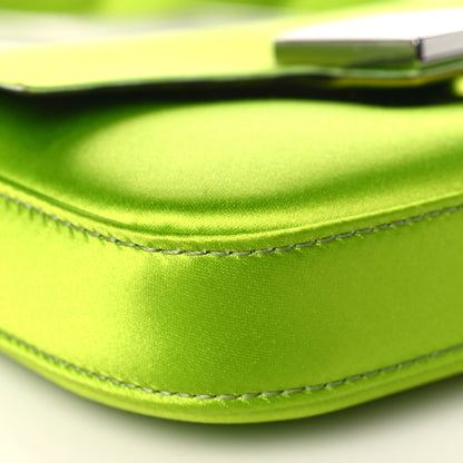 Fendi Silk Satin Phone Baguette Wasabi 8 of 10