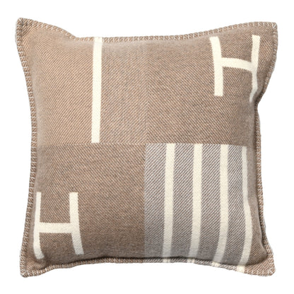 Hermes Wool Cashmere Avalon Vibration Pillow PM Ecru Naturel 1 of 3