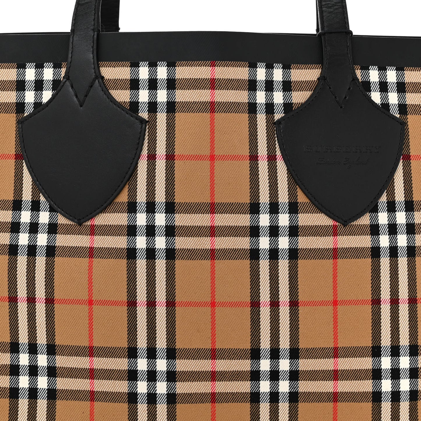 Vintage Check Medium The Giant Reversible Tote Antique Yellow Bright Red