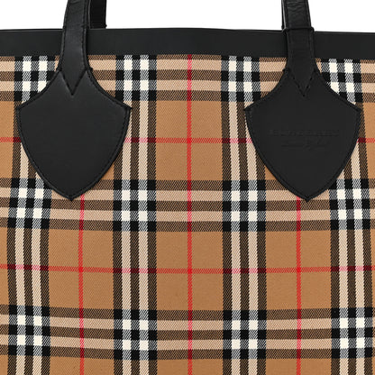 Burberry Vintage Check Medium The Giant Reversible Tote Antique Yellow Bright Red 13 of 17