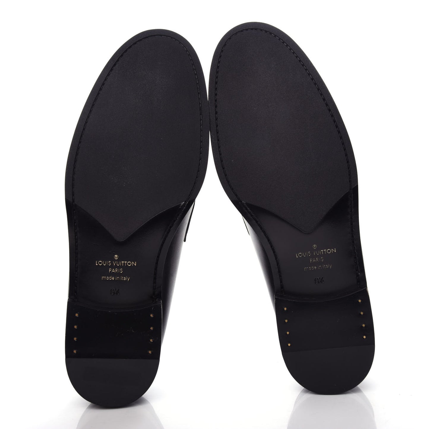 Calfskin Mens Loafers 9.5 Black