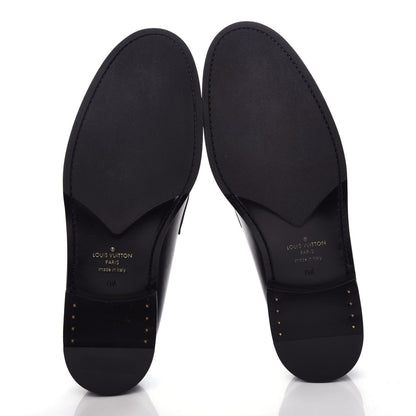 Louis Vuitton Calfskin Mens Loafers 9.5 Black 6 of 11