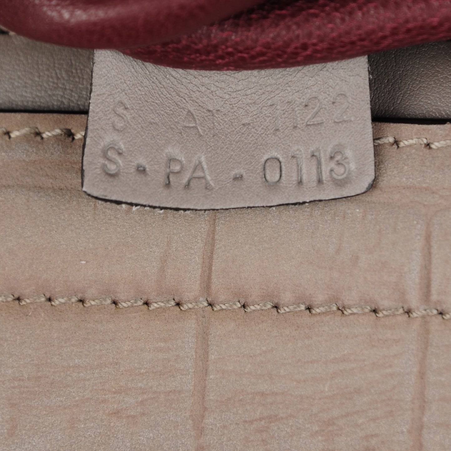 Crocodile Embossed Nubuck Medium Trapeze Grey