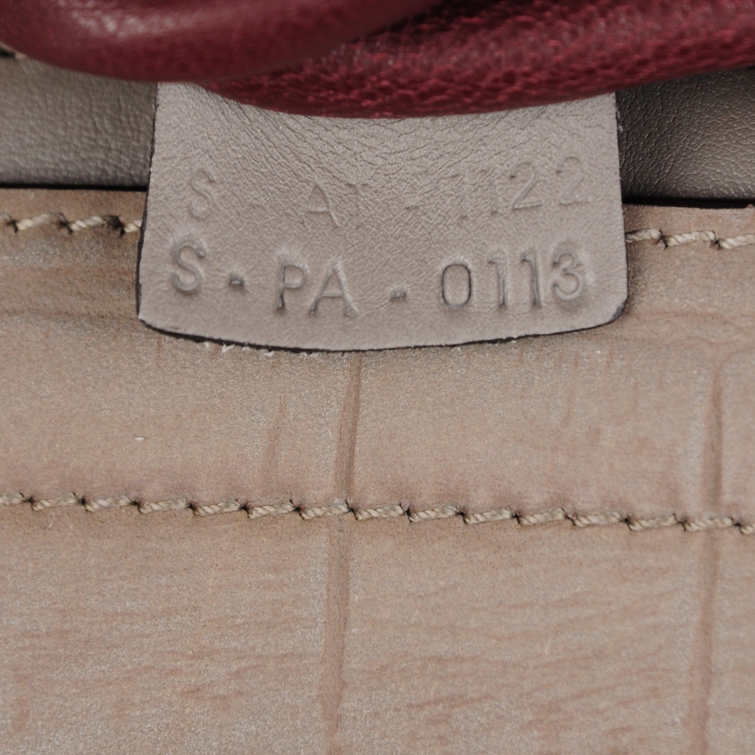 Celine Crocodile Embossed Nubuck Medium Trapeze Grey 7 of 9