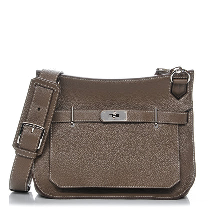 Hermes Taurillon Clemence Jypsiere 31 Etoupe 1 of 9
