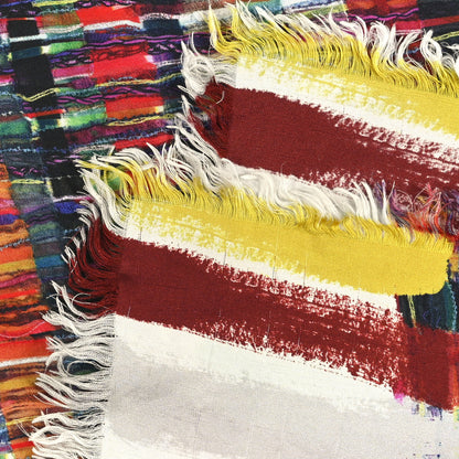 Chanel Silk Paint Print Scarf Multicolor 4 of 4