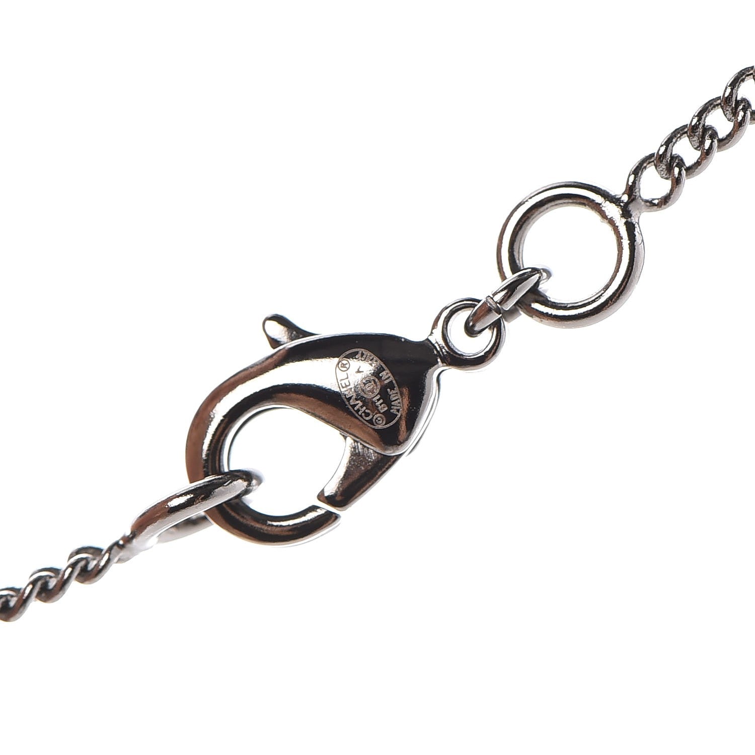 Chanel Ruthenium CC Pearl Drop Necklace 5 of 6