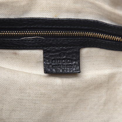 Gucci Calfskin Vintage Web Medium Boston Black 7 of 15