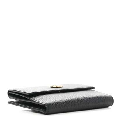 Gucci Dollar Calfskin Double G French Flap Wallet Black 4 of 8