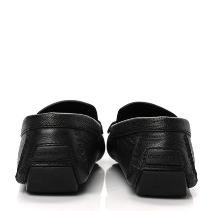 Louis Vuitton Taiga Mens Monte Carlo Car Shoe Moccasin Loafers 8 Black 5 of 11