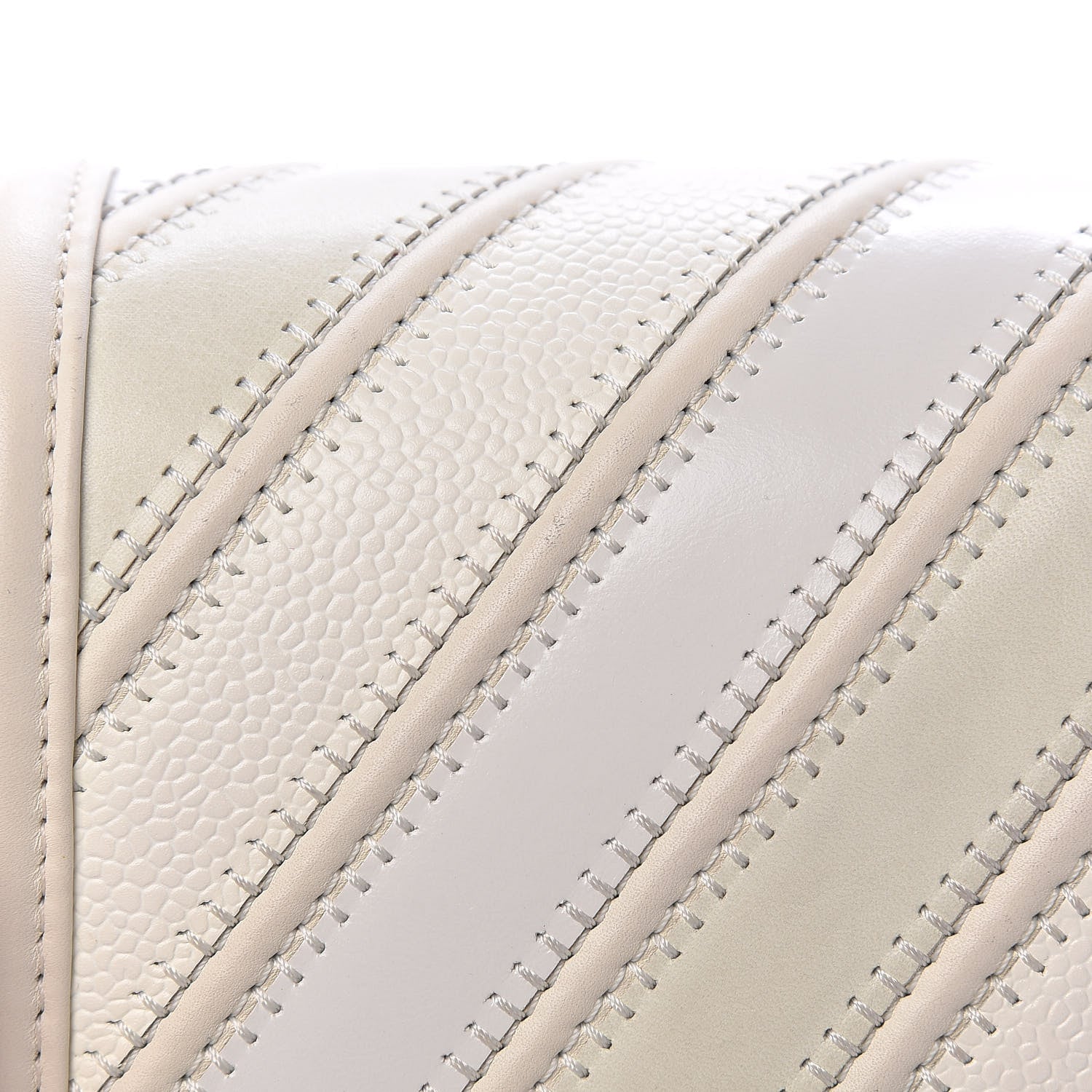 Chanel Caviar Suede Calfskin Chevron Medium Boy Flap White 11 of 13