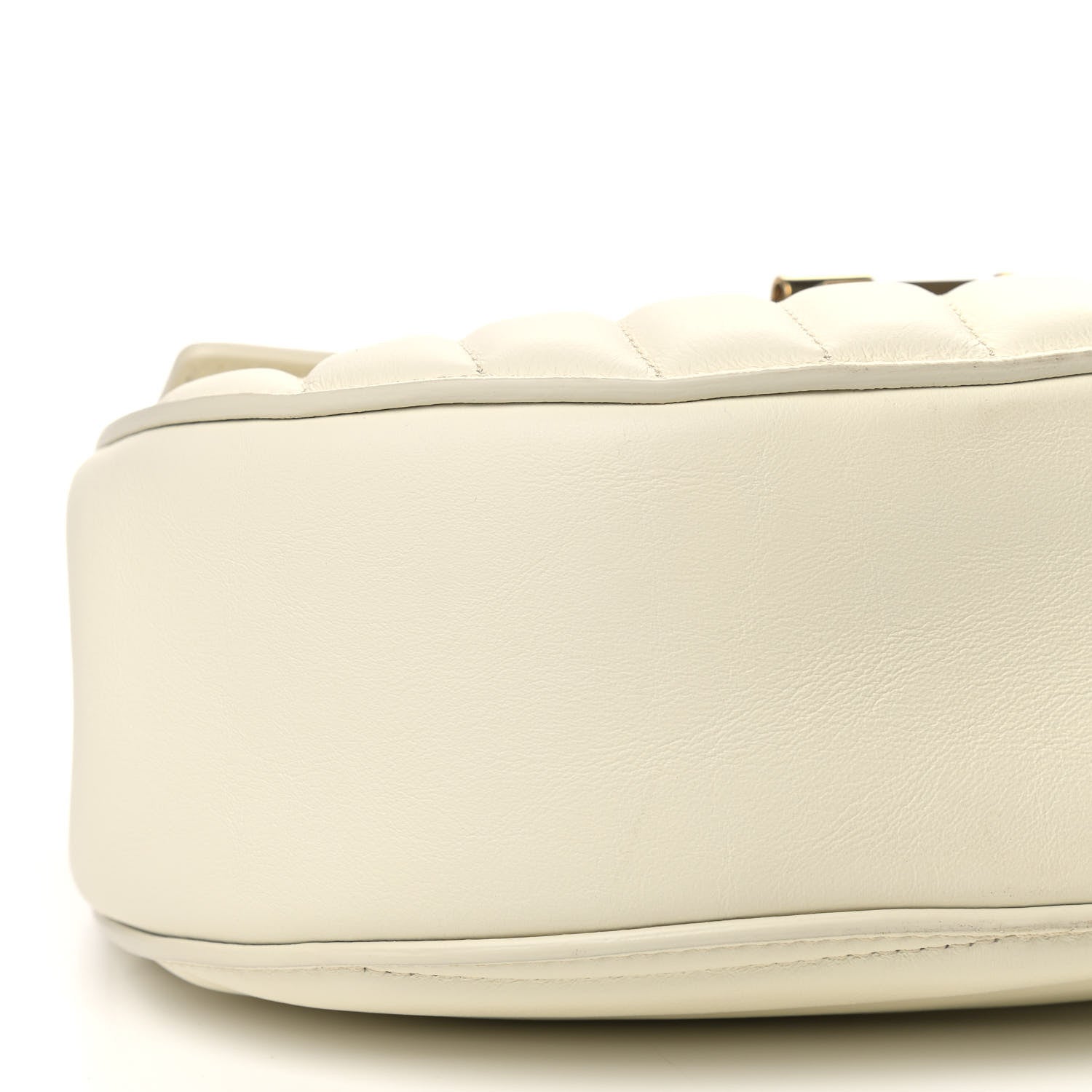 Chloe Calfskin Quilted Drew Bijou Shoulder Bag Natural White 7 of 8