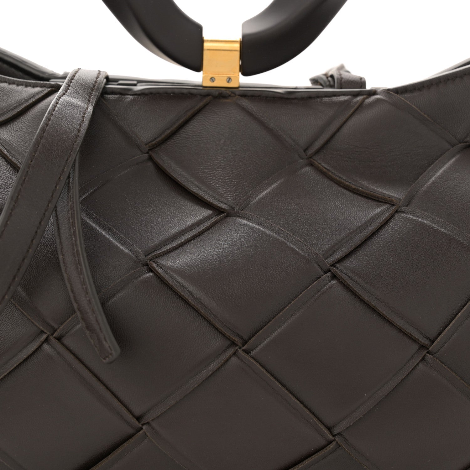 Bottega Veneta Nappa Maxi Intrecciato Grasp Top Handle Bag Fondant 7 of 13