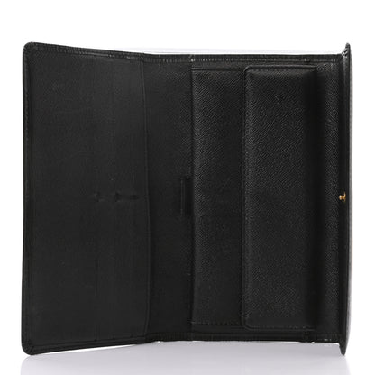 Louis Vuitton Epi Porte Tresor International Wallet Black 5 of 7