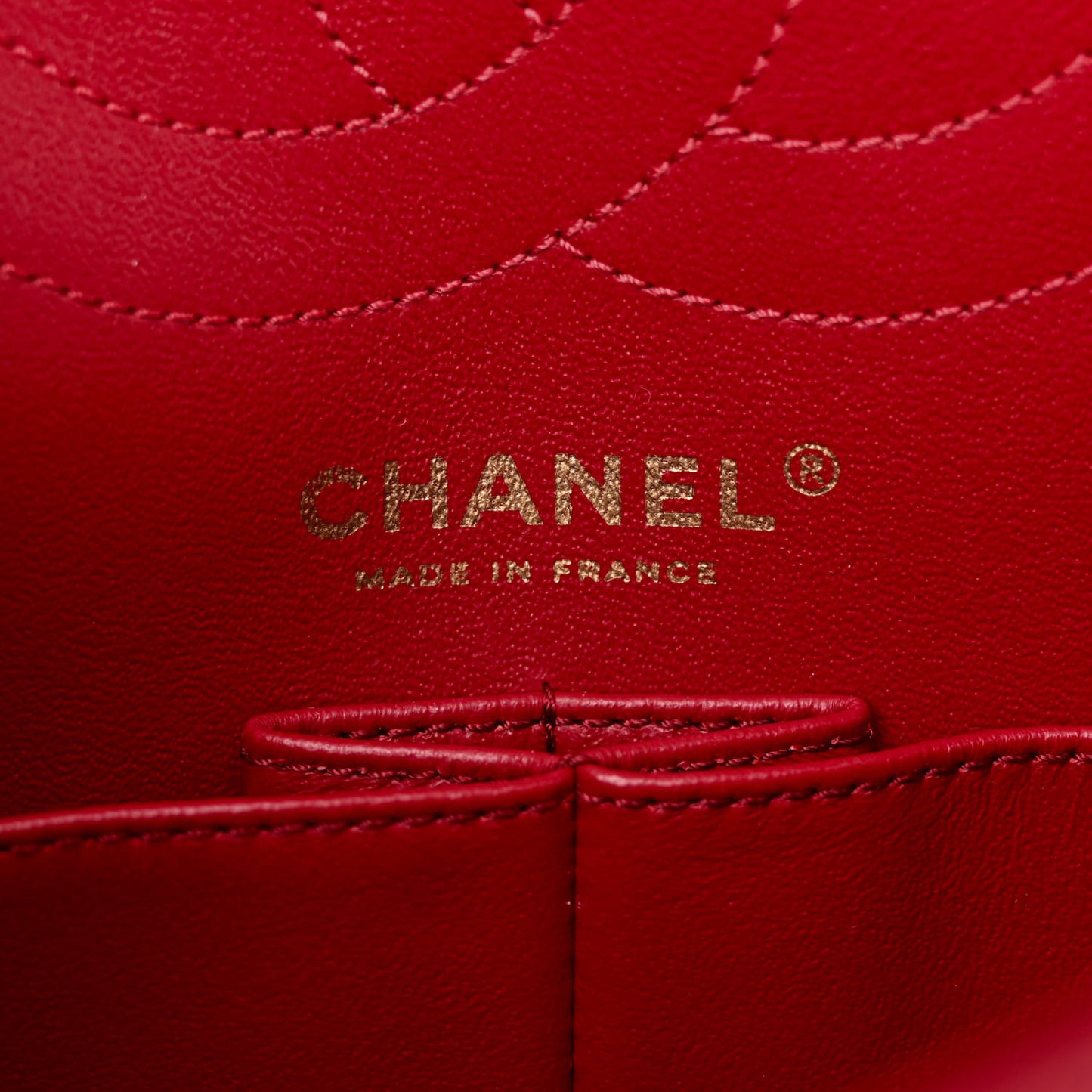 Aged Calfskin Quilted 2.55 Reissue 225 Flap Red