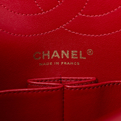 Chanel Aged Calfskin Quilted 2.55 Reissue 225 Flap Red 6 of 12