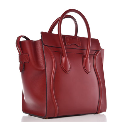 Celine Palmelato Mini Luggage Red 3 of 9