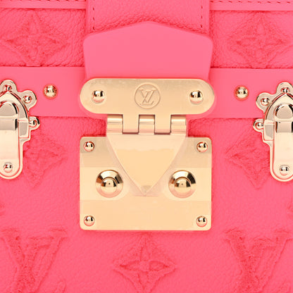 Louis Vuitton Monogram Tuffetage Petite Malle Rose Fluo 7 of 8
