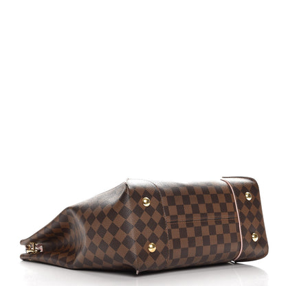 Louis Vuitton Damier Ebene Caissa Hobo Rose Ballerine 4 of 13
