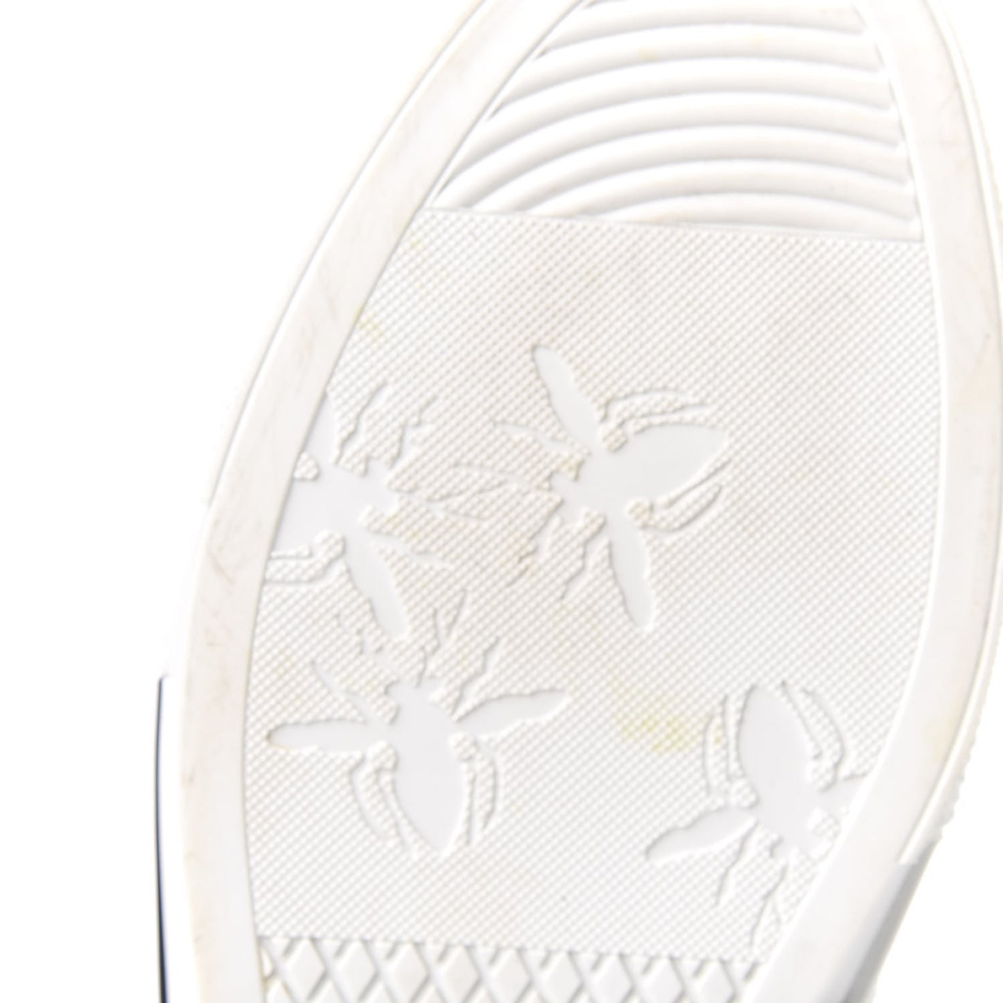 X DANIEL ARSHAM Canvas Newspaper Print B23 High Top Sneakers 46 White