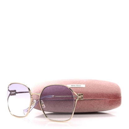 Miu Miu Metal Sunglasses SMU52W Gold Blue 7 of 7