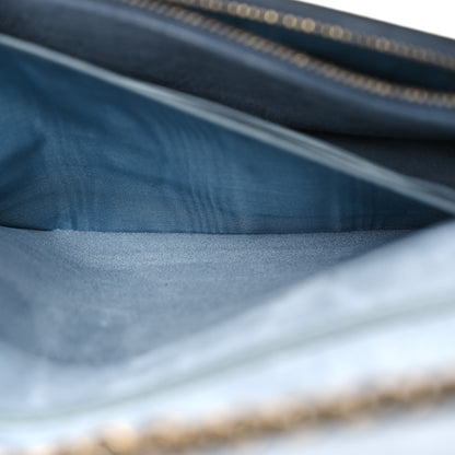 Christian Dior Goatskin Saddle Chain Pouch Cloud Blue 8 of 14