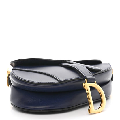 Christian Dior Grained Calfskin Mini Saddle Bag Navy 4 of 10