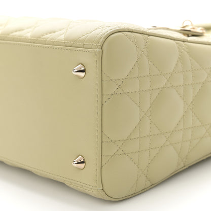 Christian Dior Lambskin Cannage Medium Lady Dior Pastel Peyote Green 10 of 11