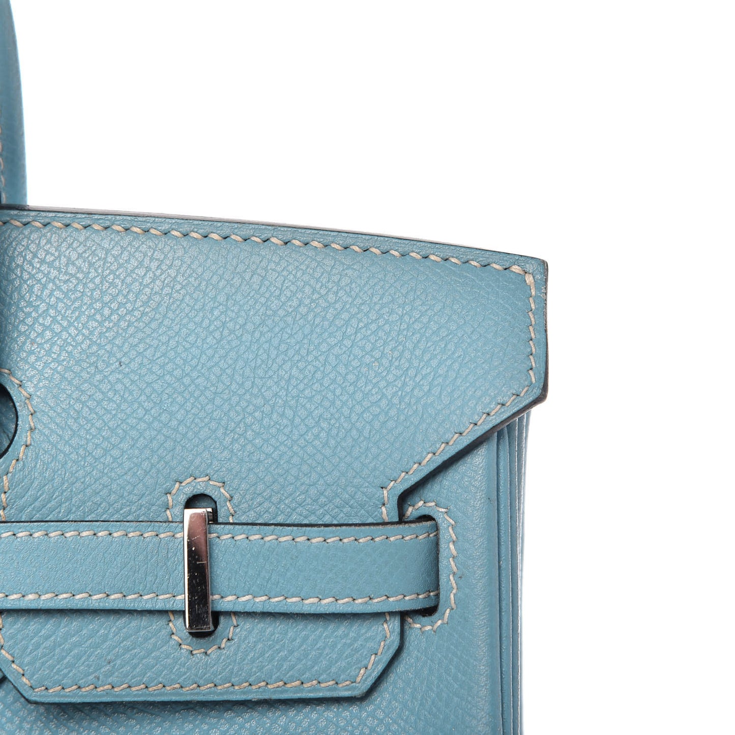 Epsom Birkin 25 Bleu Jean
