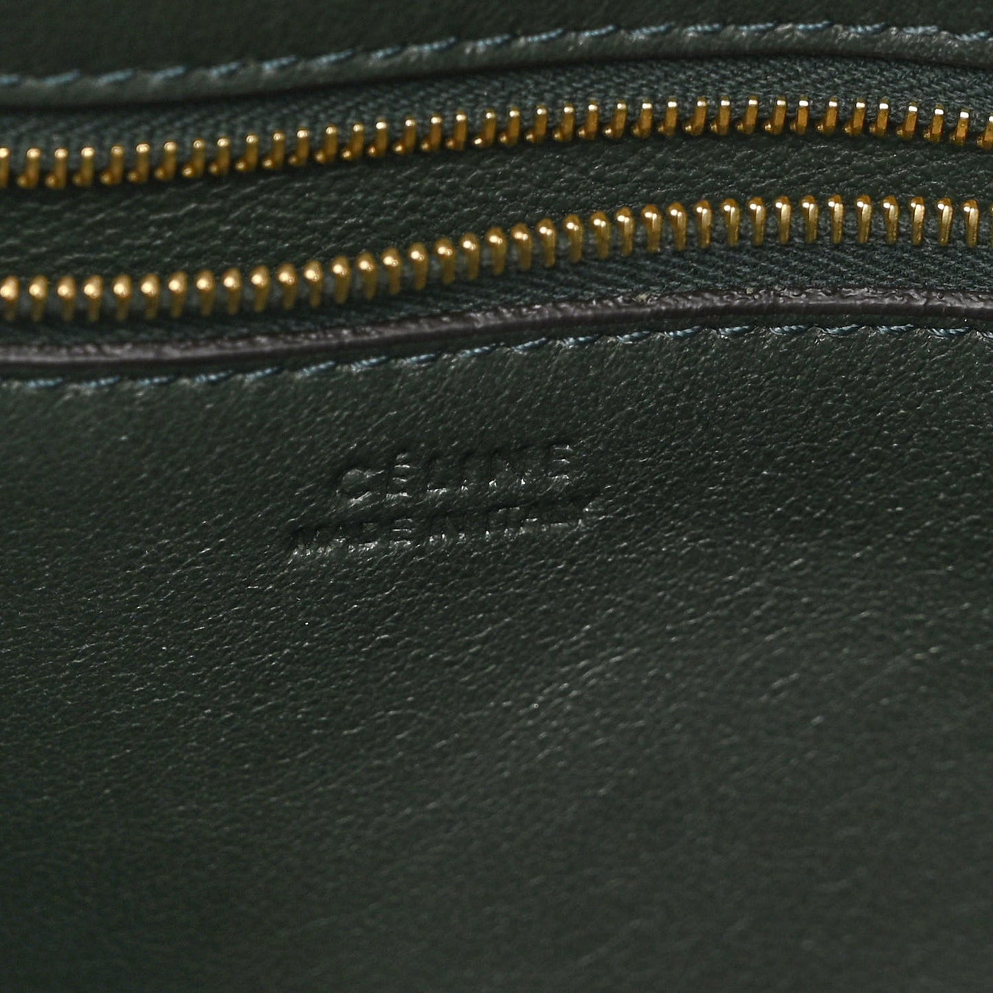 Supersoft Calfskin Sangle Bucket Bag Bottle Green