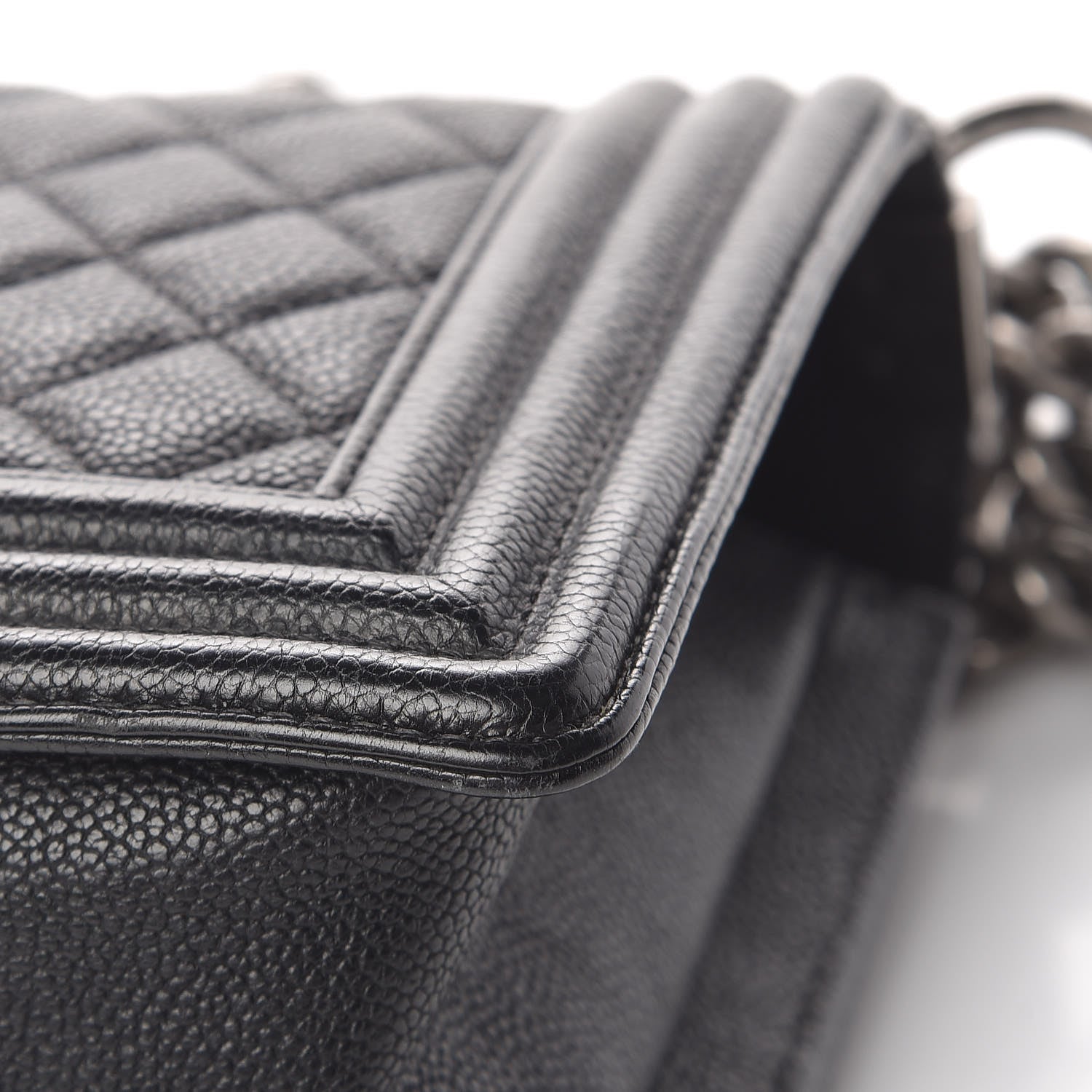 Chanel Caviar Quilted Medium Boy Flap Black 14 of 15