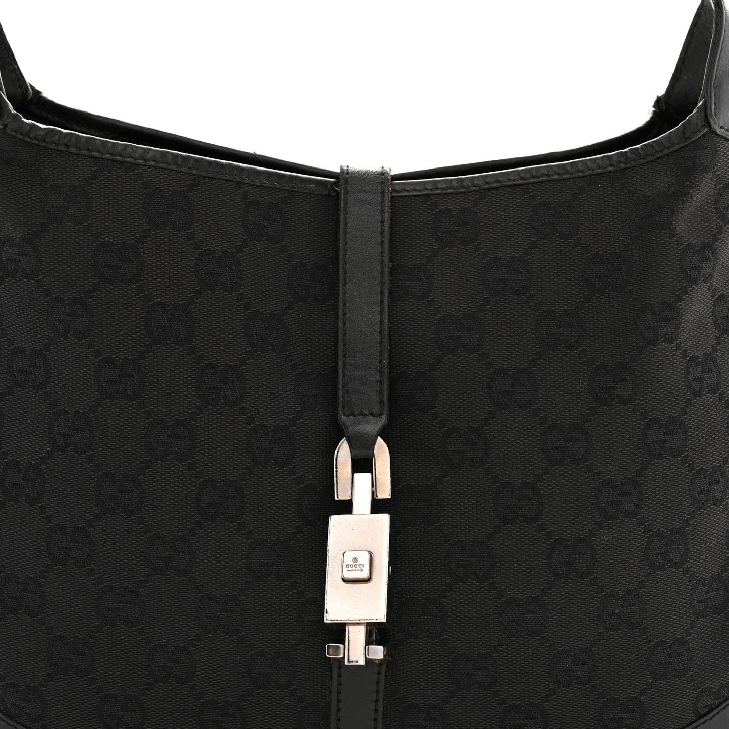 Monogram Jackie O Chain Hobo Black